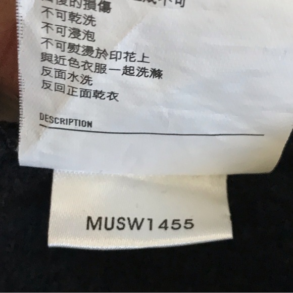 Musium Div black unisex scull wolf graphic hoodie size approx XS - Picture 9 of 14